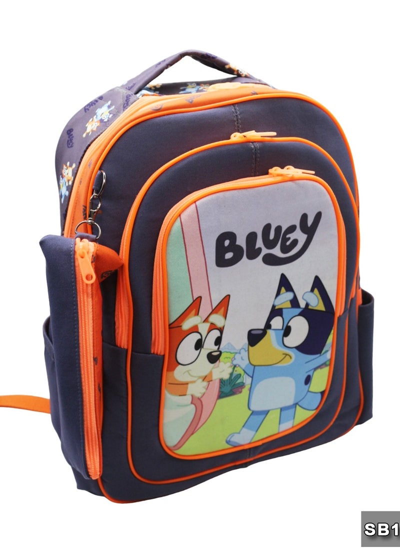 Gharibo Bags - School backpack Size 17 Bluey1 - Image 1