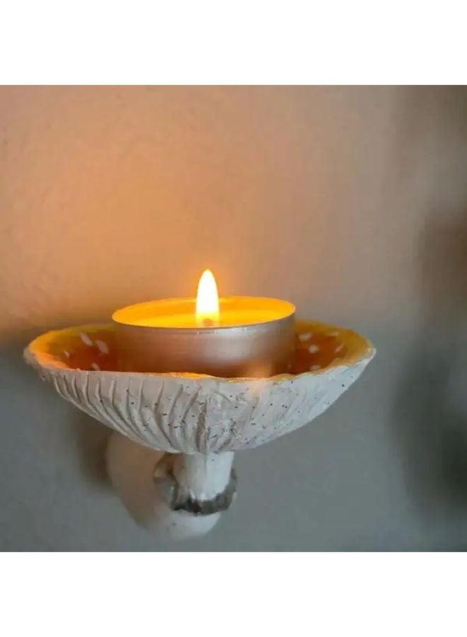 Set of 3 Resin Mushroom Wall Shelves Amanita Shape Floating Shelves Home Decor - Image 2