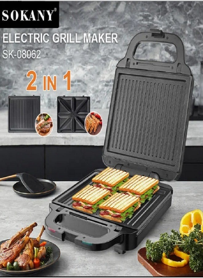 2in1 Grill/Sandwich Maker &Toast Double Side Heating-1400W(sk-08062) - pzsku/Z6E8A9CD0811D35A284A5Z/45/_/1740397478/d76290b7-2178-4c69-8bd2-936764461932