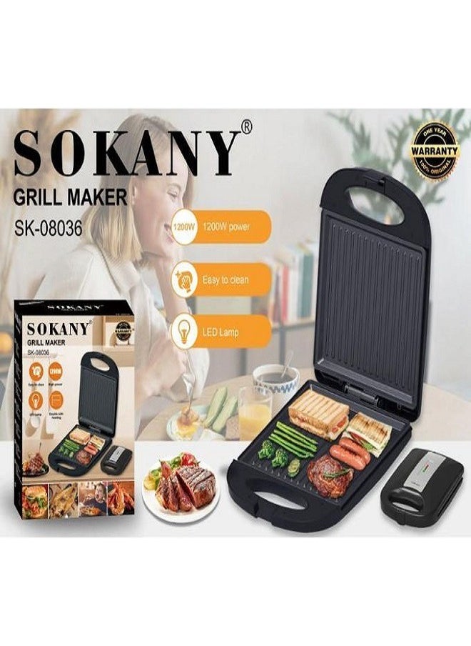 2in1 Grill/Sandwich Maker &Toast Double Side Heating-1400W(sk-08062) - pzsku/Z6E8A9CD0811D35A284A5Z/45/_/1740397522/2608771d-d6b8-4c52-9843-1eb2973d85eb