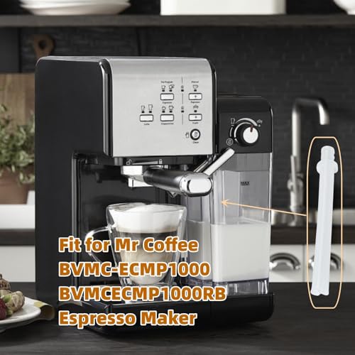TALSWIF 162416-000-000 Silicone Suction Tube (3.54") Replaces for Mr Coffee BVMC-ECMP1000 Cafe Barista Esspresso Maker BVMCECMP1000RB Espresso Maker Milk Frothing Pipe - Image 3