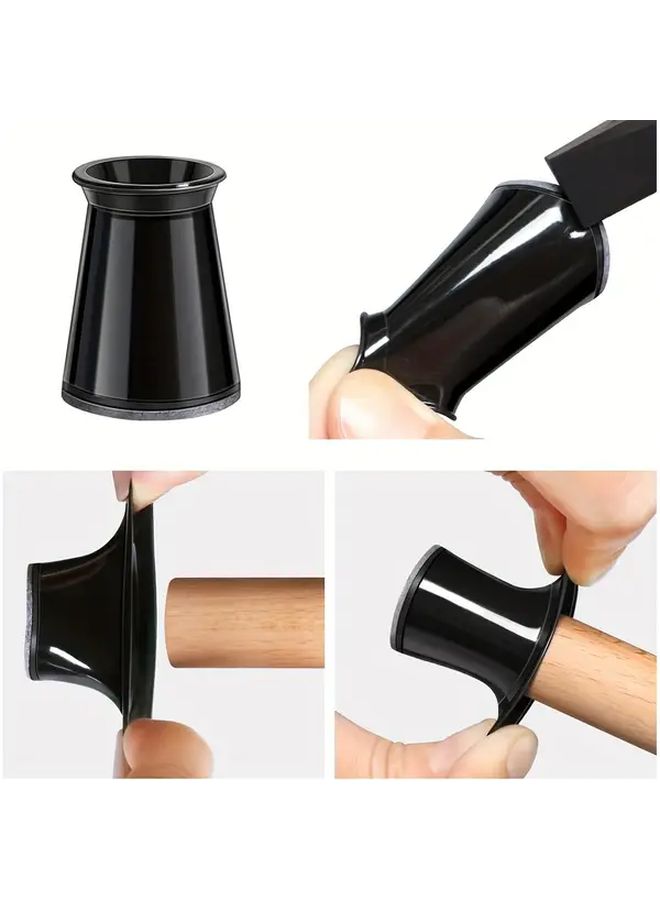 Dark Brown 16 Piece Chair Leg Protectors Scratch Resistant Felt Pads Noise Reduction Furniture Floor Protectors - Image 4