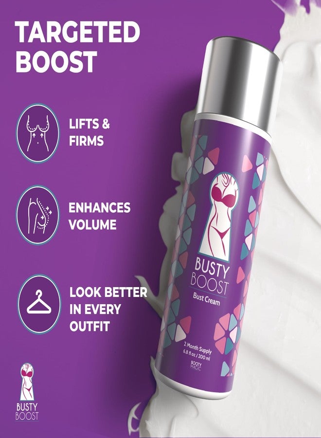 BOOTY MAGIC Busty Boost Breast Enhancement Cream – Natural Firming & Lifting Cream for Fuller, Firmer Breasts – Infused with Maca Root, Wild Yam, Guggul Resin & Gotu Kola – Made in the USA – (2 Month Supply) - Image 3