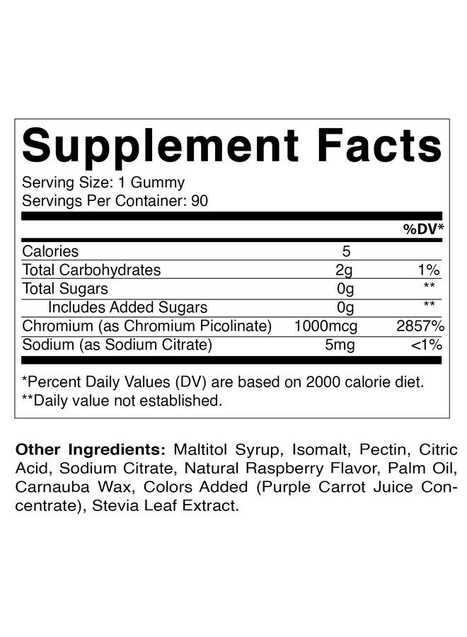 Vitamatic فيتامينات كروم بيكولينات 1000 ميكروغرام - 90 حبة جيلاتينية - كروم عالي الفعالية - نكهة التوت - Image 2