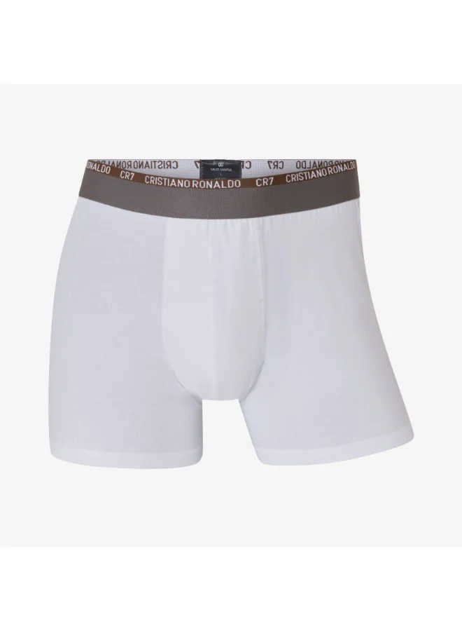 CR7  CR7 3‑Pack Men’s Cotton Blend Trunks – Breathable Everyday Underwear with Iconic CR7 Elastic Waistband for Men | Best Price UAE