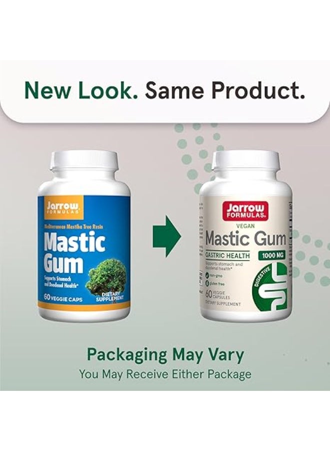 جارو فورملاز Jarrow Formulas Mastic Gum 1000 mg - 60 كبسولة نباتية - تركيبة طبيعية تدعم صحة المعدة والاثني عشر والفم - مكمل غذائي - 30 وجبة (قد تختلف التعبئة) - Image 2
