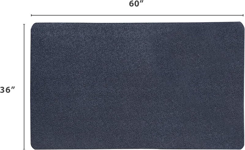 VersaTex Multi-Purpose Recycled Rubber Floor Mat for Indoor or Outdoor Use, Utility Mat for Entryway, Tool Bench, Garage, Under-Sink, Patio, and Door Mat; 36" x 60", Black - Image 2