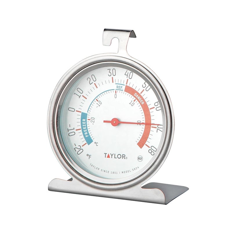 Taylor SHOWAY Precision Products Large Dial Kitchen Refrigerator and Freezer Thermometer, Silver 3 Inch Dial, 1 Pack 5924 - Image 5