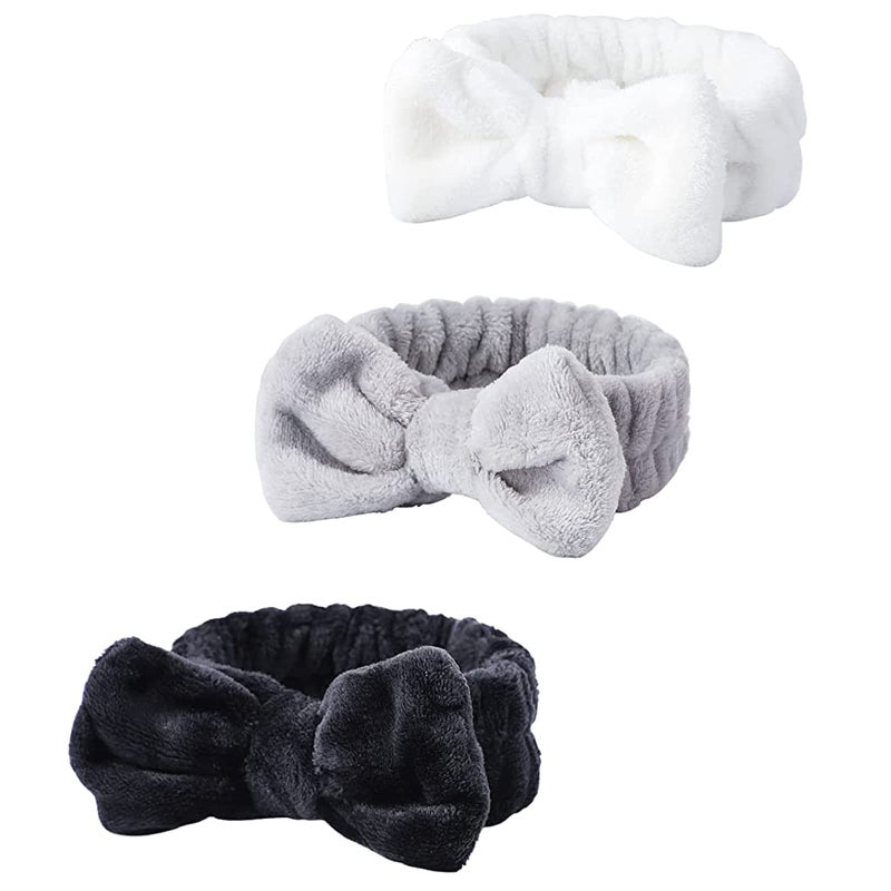 WSYUB Headband for Washing Face Spa Bow Hair Band Fluffy Makeup Headbands Slumber Party Supplies Facial Headbands