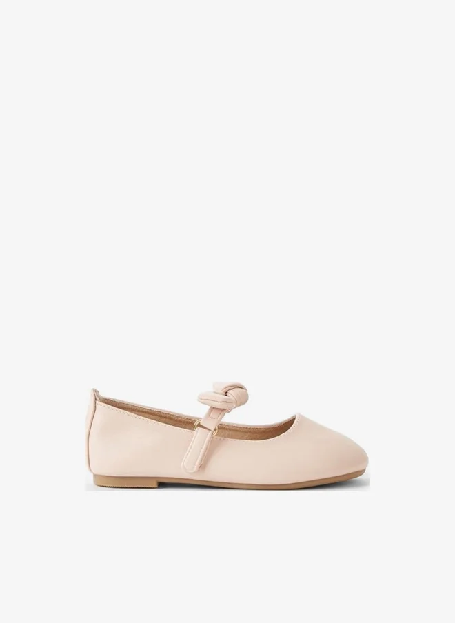 JUNIORS Girls Hook & Loop Ballerina Shoes