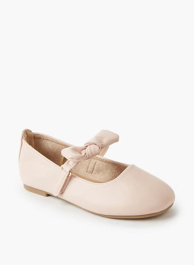 JUNIORS Girls Hook & Loop Ballerina Shoes