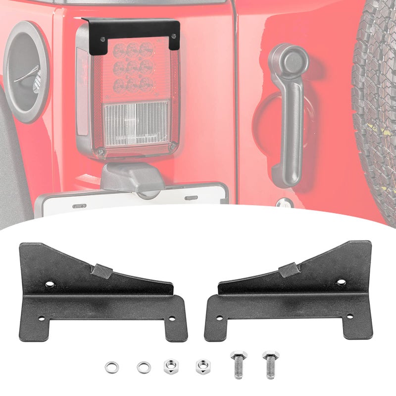 Dasen Rear Backup Tail Light Mounting Brackets Compatible with LED WorkPodCube Light Compatible with Jeep Wrangler JK 20072018