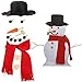 Orgrimmar Snowman Decorating Kit Snowman Making Kits Tools Winter Outdoor Toys Decoration Medium - Image 3