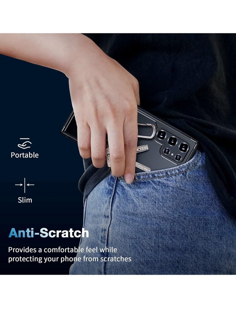 Raxoom "Samsung S23 5G 5-in-1 Protection Kit: Clear Matte-Finish Case with 2 Lens Protectors & 2 Screen Protectors, Shockproof & Anti-Scratch" - Image 5