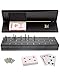 WE Games Wooden Cribbage Board Game Set with Storage Black Stained Continuous 3 Track Card Game for 23 Players - Image 2
