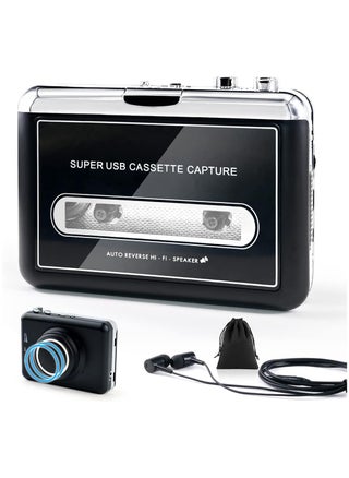 Portable Cassette to MP3 Digital Converter - Clear Stereo & Auto Reverse Cassette Player with Detachable External Speaker - Convert Tapes to Digital Format via USB-Compatible with MAC Laptops & PC - pzsku/Z6E8B56AF4F62267C93C7Z/45/1750046003/968e2d0f-7acc-447a-80a4-95334c2936a1