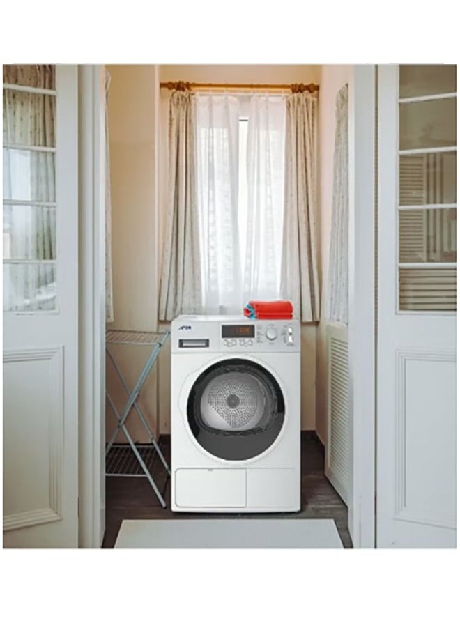 Arrow 8Kg Heat Pump Clothes Dryer, 15 Programs, LED Display, 170° Door Open Angle, Anti-Crease Function, Round Door Style | RO-08GDHS  - Image 4