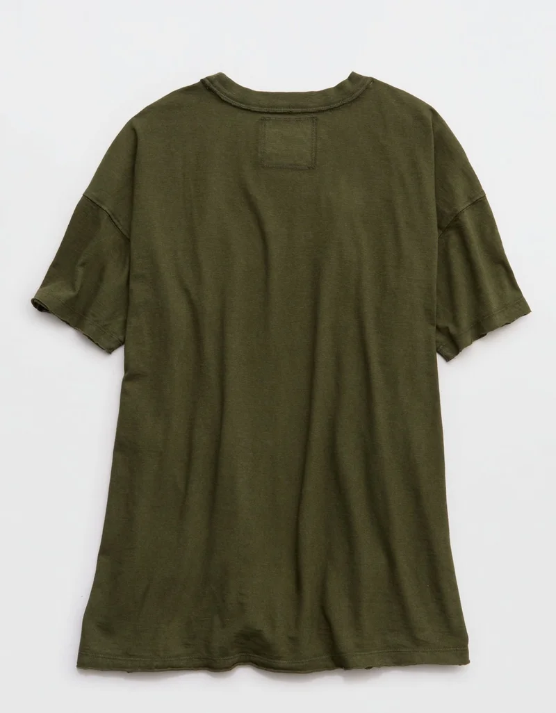 Aerie  Aerie Oversized Crew Boyfriend T-Shirt for Women | Best Price UAE