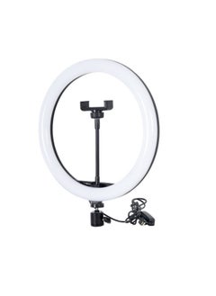 Generic 10 Inch 12 Inch Three Color Fill Light 26cm Desktop Tripod Mobile Phone Live Ring Light Selfie Beauty Photography Light-Color:12 Inch Fill Light [standard]]  - Image 1