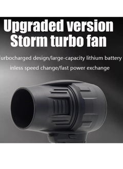 ELTRAZONE Portable Cordless Turbo Air Blower | Battery Powered Powerful Compact Blower for Cleaning & Drying | Lightweight & Efficient | (Black)  - Image 3