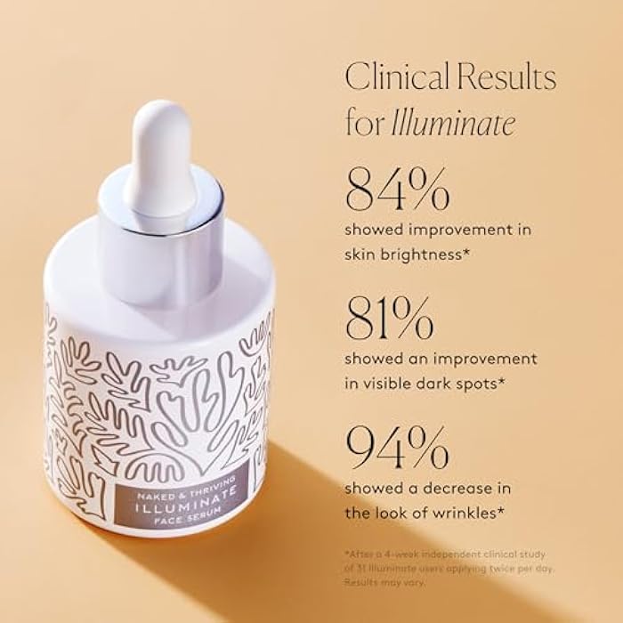 Naked + Thriving Naked & Thriving Super Glow Duo | Illuminate BC+ Serum (30 mL) + Rejuvenate Restorative Face Oil (35 mL) with Argan Oil, Sea Buckthorn Oil, Bakuchiol and Vitamin C (Set of 2) - Image 3