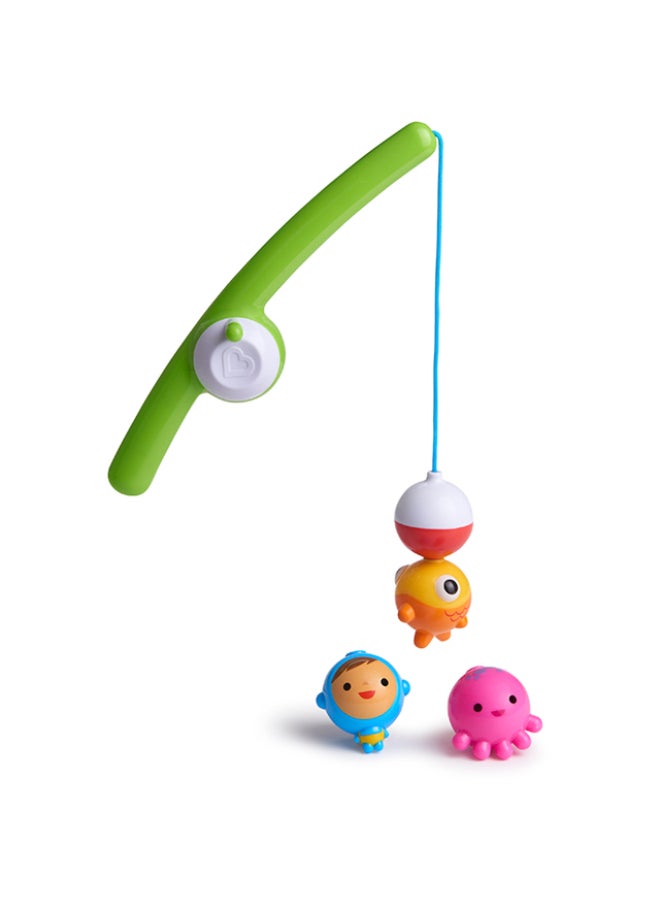 Munchkin Fishin’™ Bath Toy 24M+ Toddler Fishing Game with Magnetic Hook Floating Sea Creatures & Water Play - Image 1