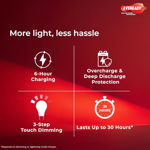 Eveready Polycarbonate 3-in-1 Table Lamp with Flexible Gooseneck, 3-Step Touch Dimming, USB Charging, Pen Holder & Phone Stand - Portable LED Light for Home, Office & Study - Image 3