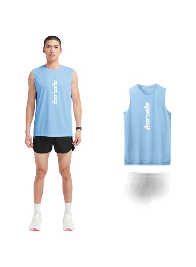 BURUITE Ice Silk Sports Set For Men, Summer Vest, Marathon Inner Lining Shorts, Quick-Dry Track And Field Running Clothing, Fitness Equipment - Image 3