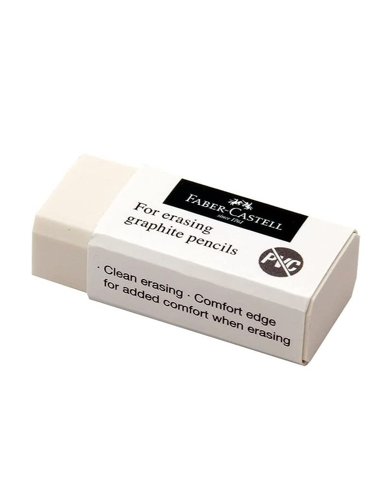 FABER-CASTELL 24-Piece PVC Free Pencil Eraser Set  - Image 1