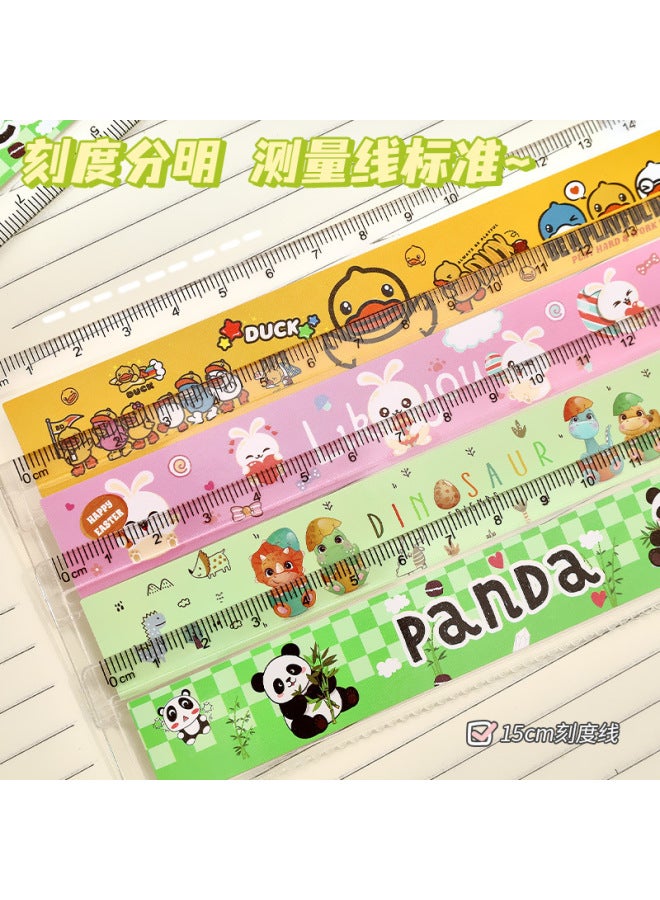 HELPS Cartoon Ruler With High Aesthetic Value 15cm Wavy Plastic Ruler For Students Cute Drawing Measuring Tool Small Gift - Image 3