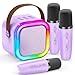 IROO Mini Karaoke Machine for Kids 2026 TOP Toys Birthday Gifts Ideas for Girls Ages 4 5 6 7 8 9 10 12 Years Old Portable MP3 Player with 3 Wireless Mics for Family Home Party - Image 2