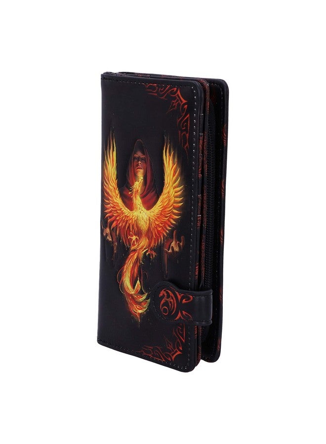 Nemesis Now Black 18.5Cm Anne Stokes Phoenix Rising Mythical Bird Embossed Purse - Image 2