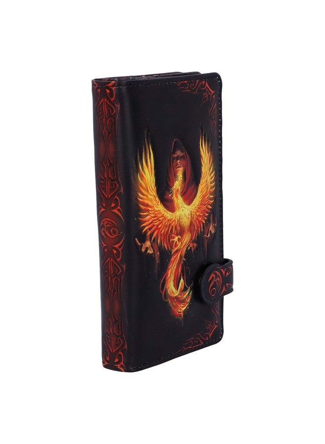 Nemesis Now Black 18.5Cm Anne Stokes Phoenix Rising Mythical Bird Embossed Purse - Image 4