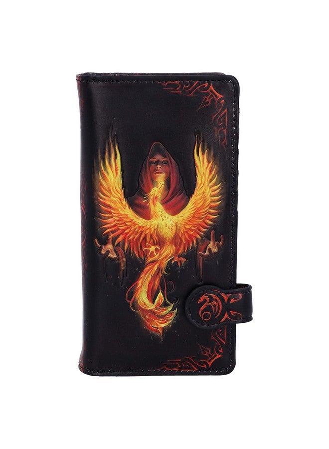 Nemesis Now Black 18.5Cm Anne Stokes Phoenix Rising Mythical Bird Embossed Purse - Image 1