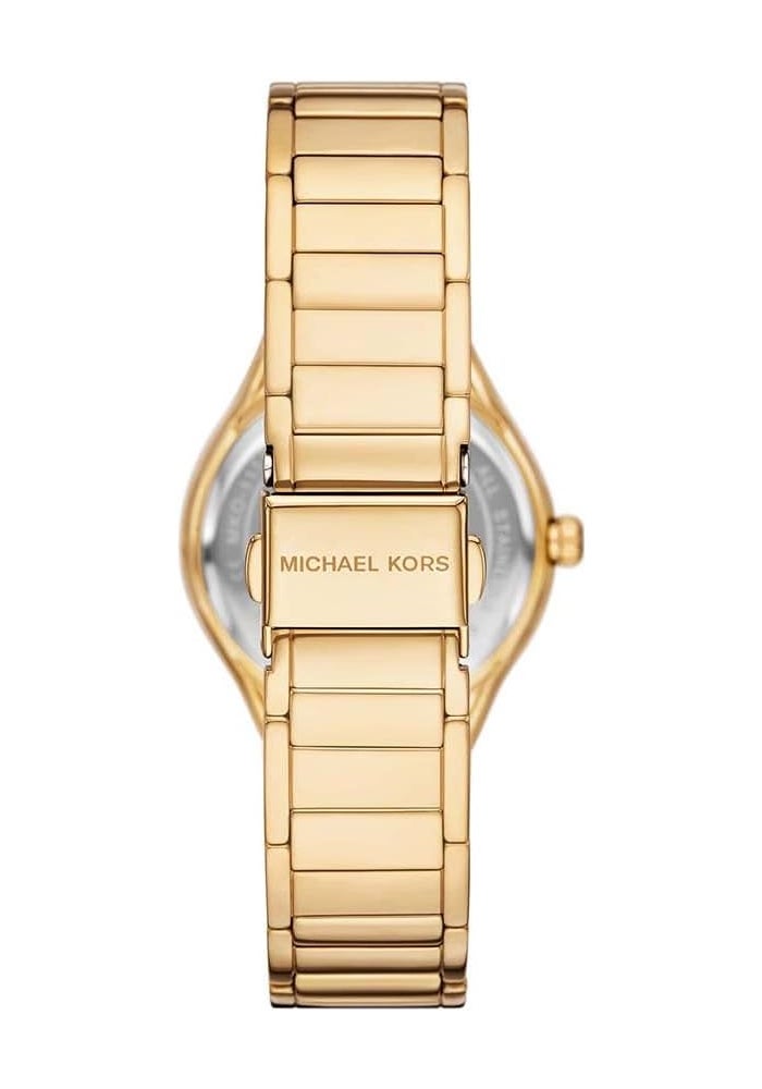 مايكل كورس Women Michael Kors MK4941 Mini Sylvia Pave Stainless Steel Watch for Women, 33 mm, Gold - Image 2