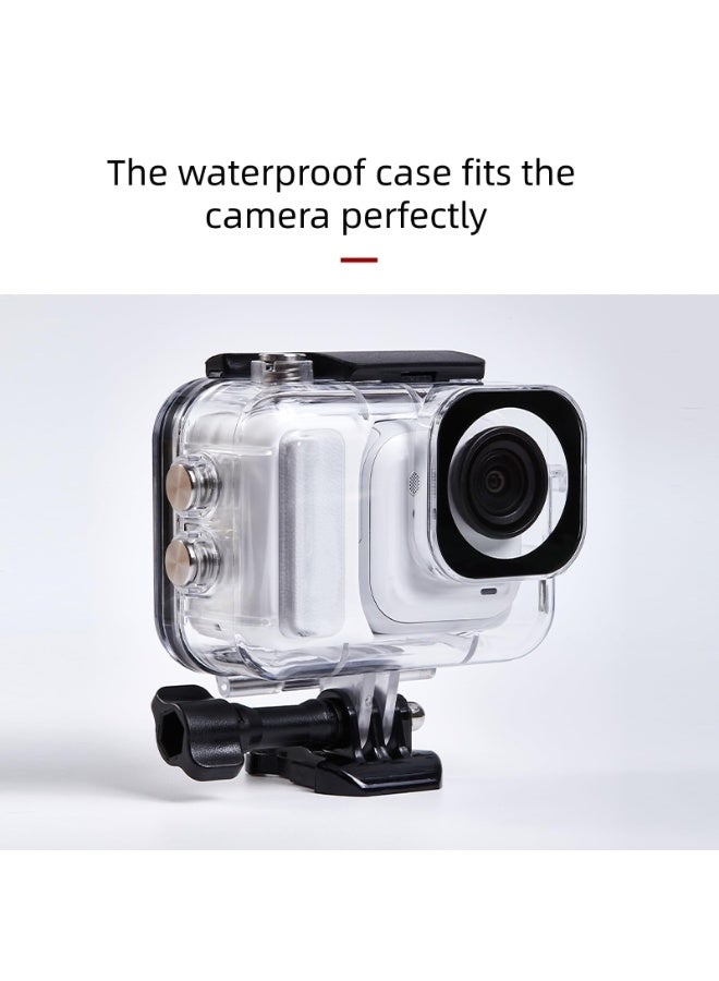 Waterproof Case for Insta360 GO Ultra, Camera Underwater Dive Case Protective Cover 60M Diving Protective Shell for Insta360 GO Ultra Ac (Full Version) - Image 2