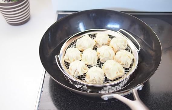 SHREESAMP SHAREESAMP Oil Leakage Net, Oil Filter Tray, Stainless Steel Frying Oil Filter Tray Frying Oil Drain Rack Stainless Steel Filter Tool Kitchen Strainer Colander for Washing Vegetables and Fruits - Image 2