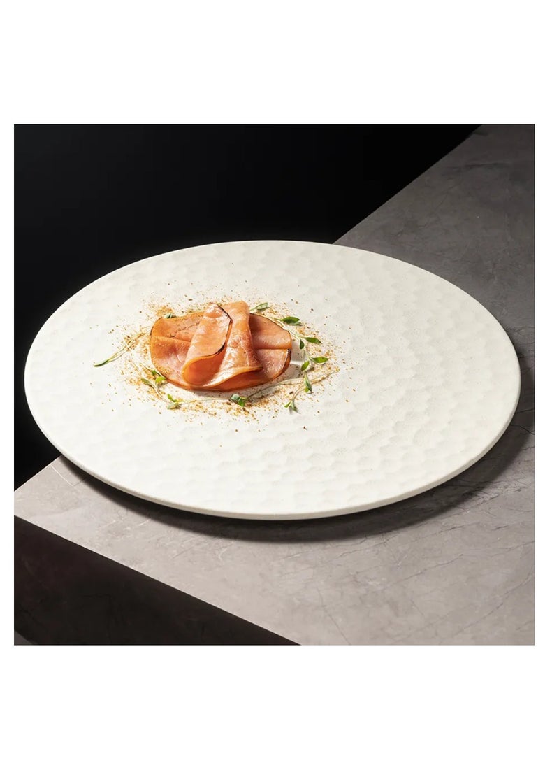 MAAC HOME MAAC Home Concrete Style Plate with Moon Design| Elegant Durable and Classic design Perfect for Family Everyday Use, and Family Get- Together, Restaurant, Banquet and More (Moonlight Style, 2)  - Image 1
