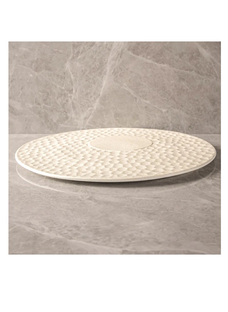 MAAC HOME MAAC Home Concrete Style Plate with Moon Design| Elegant Durable and Classic design Perfect for Family Everyday Use, and Family Get- Together, Restaurant, Banquet and More (Moonlight Style, 2)  - Image 3