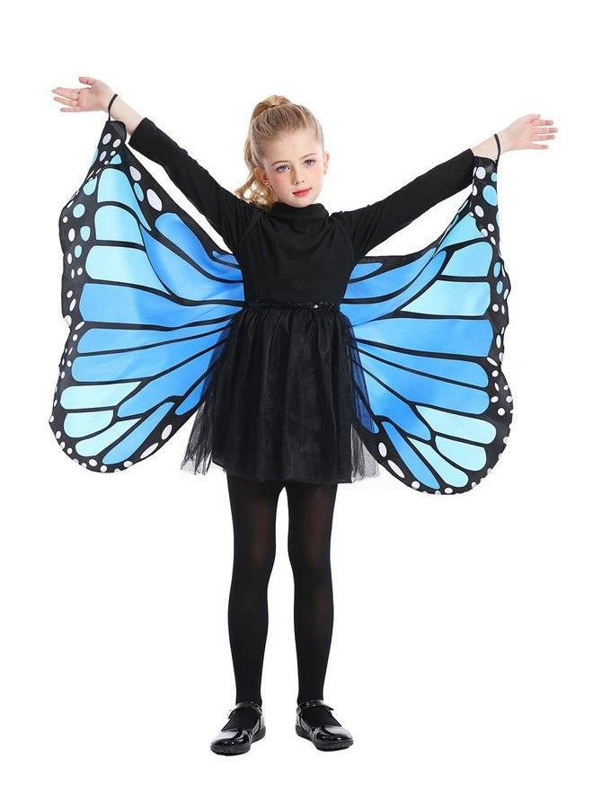 Seasons Kids Monarch Butterfly Cape Wings Blue One Size  - Image 4