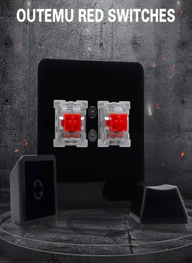 BTXETUEL NONO OSU keypad 2-Key Red axis Gaming USB Keyboard,Hotswap Mechanical Keyboard,Mini Mechanica RGB keypad for macros and Rhythm Games. - Image 3
