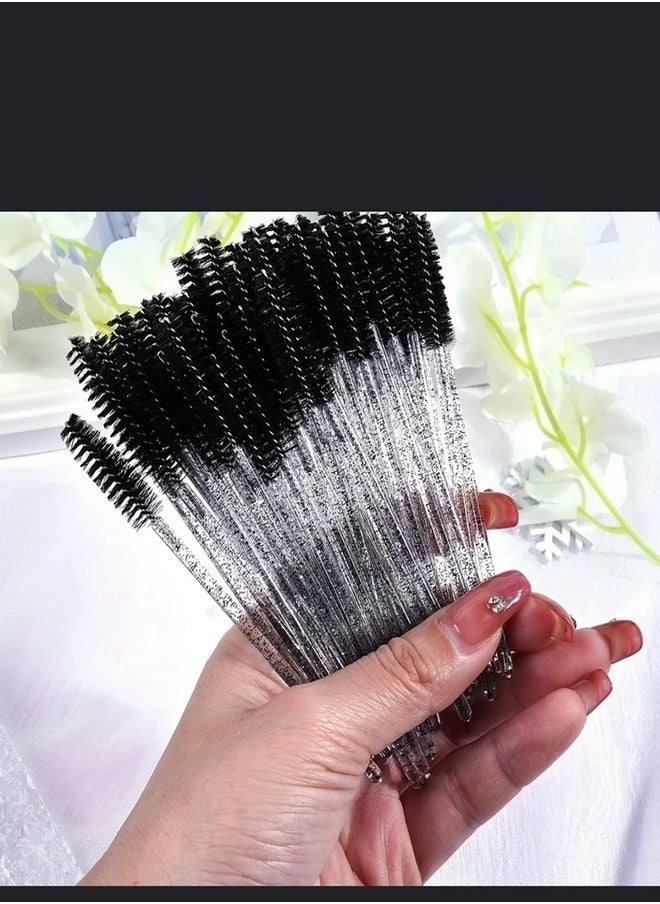 روزي لاشيز طقم اعواد فرش رموش و حواجب 50 قطعة أسود  - Image 1