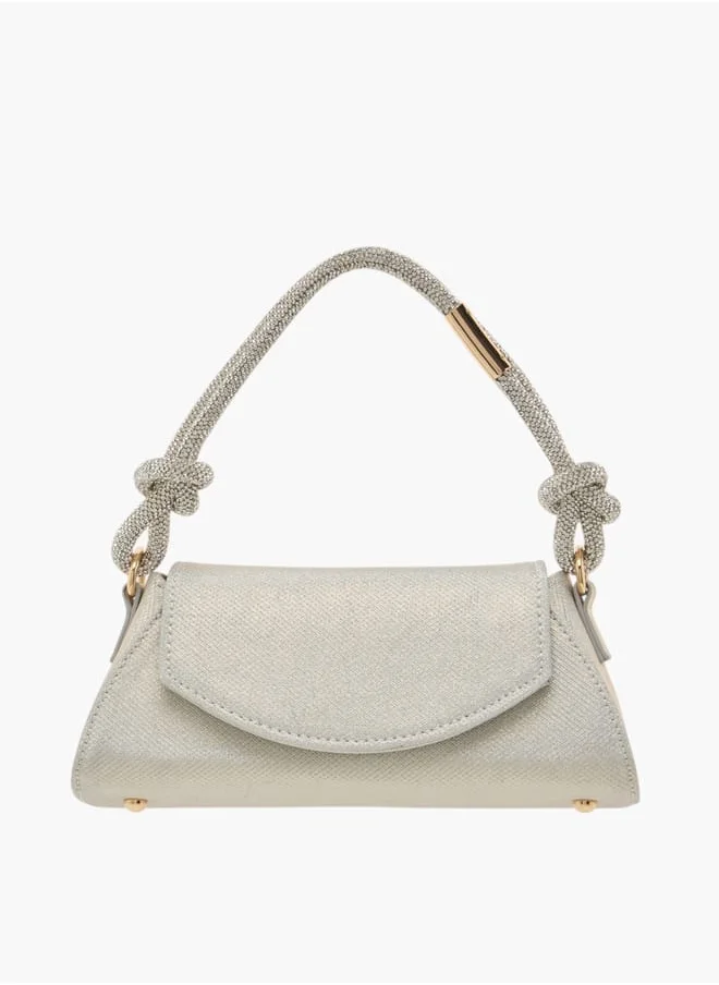 Flora Bella By Shoexpress Womens Textured Shoulder Bag With Magnetic Closure