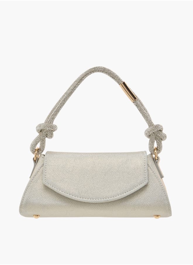 Flora Bella By Shoexpress Womens Textured Shoulder Bag With Magnetic Closure  - Image 1