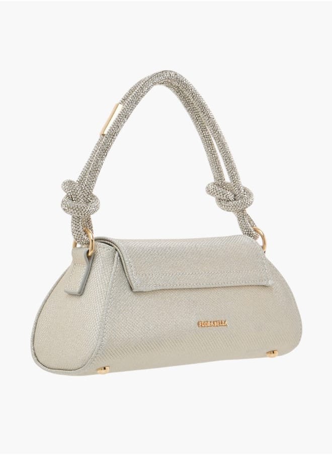 Flora Bella By Shoexpress Womens Textured Shoulder Bag With Magnetic Closure  - Image 3