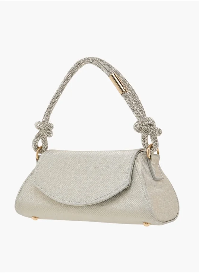 Flora Bella By Shoexpress Womens Textured Shoulder Bag With Magnetic Closure