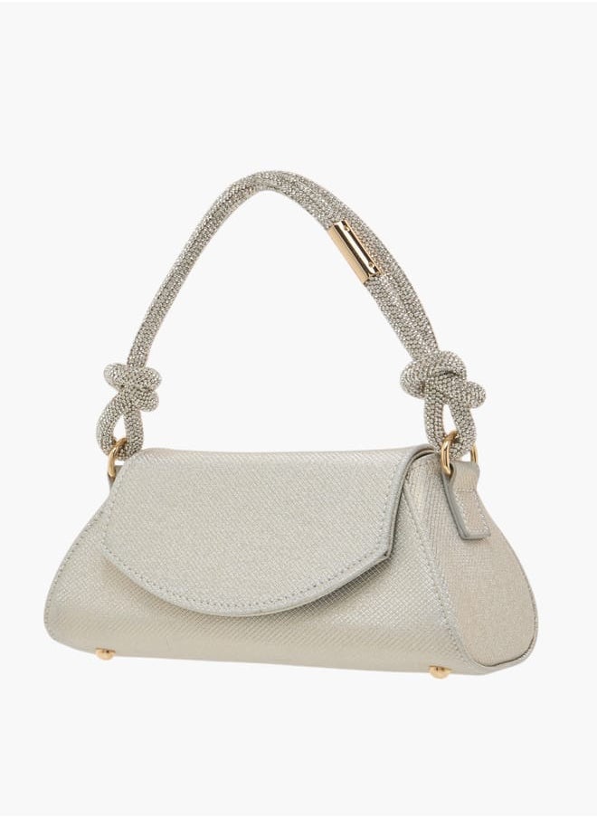 Flora Bella By Shoexpress Womens Textured Shoulder Bag With Magnetic Closure  - Image 2