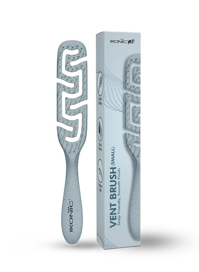 IKONIC Me Small Vent Hair Brush IKM-2121 Eco-Conscious, Sustainable Material, Ionic Bristles, Static Control, Tangle-Free Glide, Faster Blow Drying, Gentle Scalp Care, Ergonomic Design - Powder Blue - Image 1