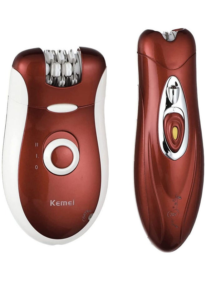 Kemei BS-3068 Hair Removal And Epilator Red - Image 1