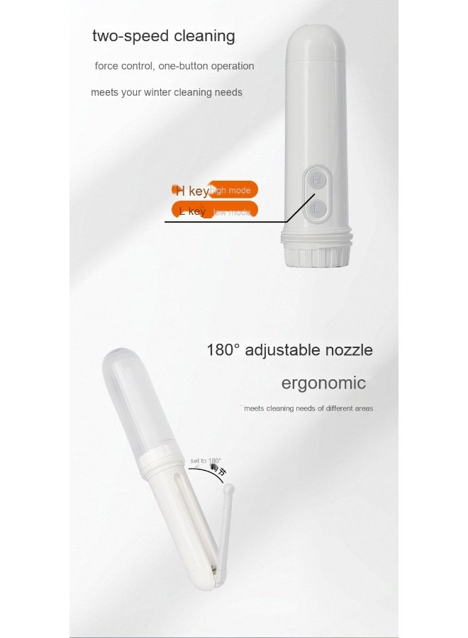 NIBEMINENT Portable Bidet for Travel, Mini Foldable Handheld, 2 Pressure Options, Electric Sprayer Toilet for Personal Hygiene Cleaning/Soothing  - Image 3